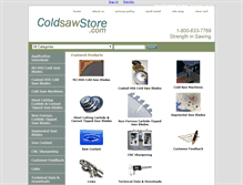 Tablet Screenshot of coldsawstore.com